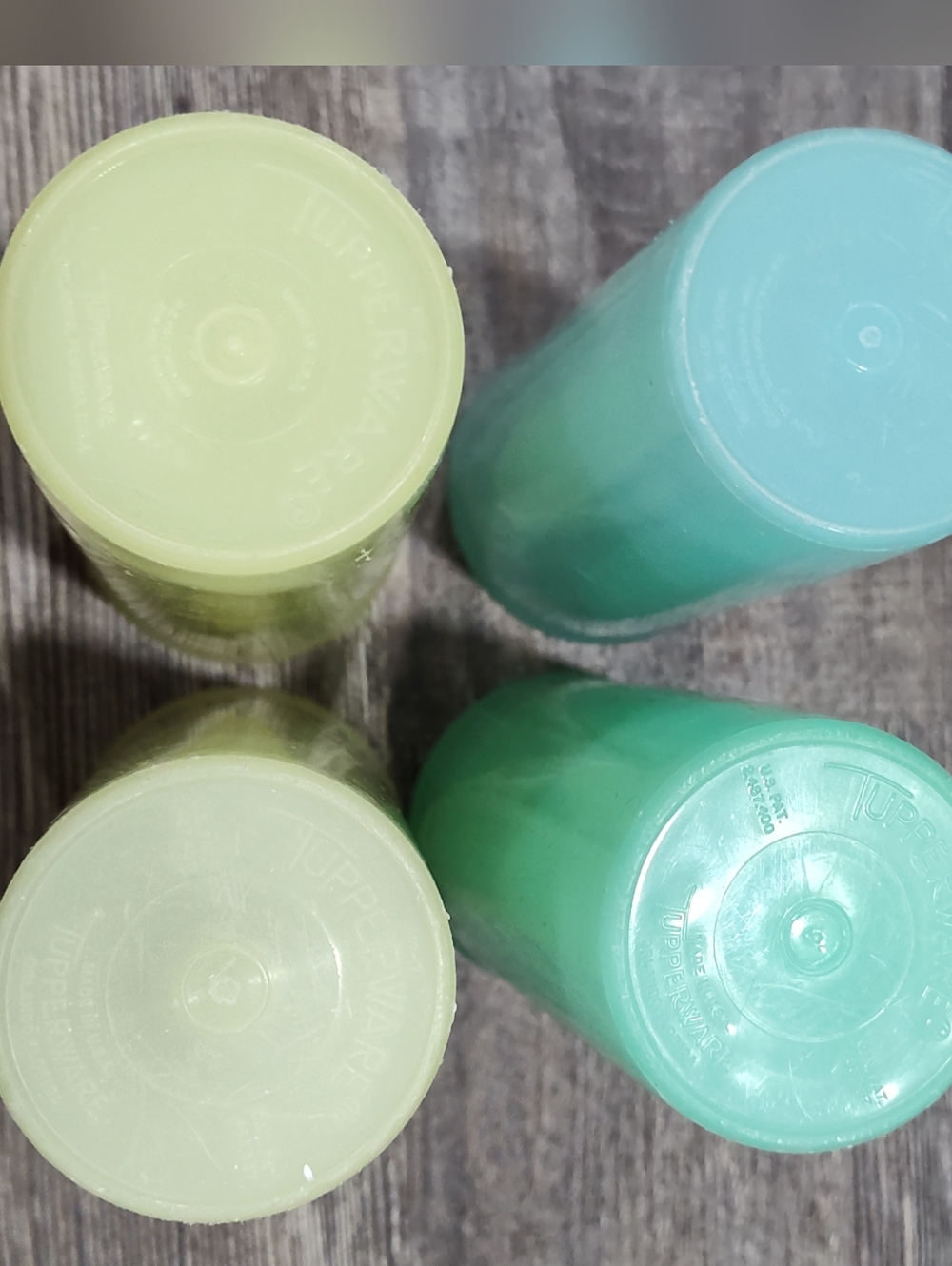 TUPPERWARE #107 Vintage Pastel TUMBLERS 6.5" Beverage Cups 12 Oz. Made In USA - Picture 6 of 9